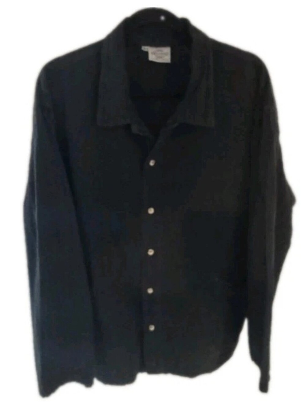 Authentic Cottonseed Products Womens Size L Shacket Black